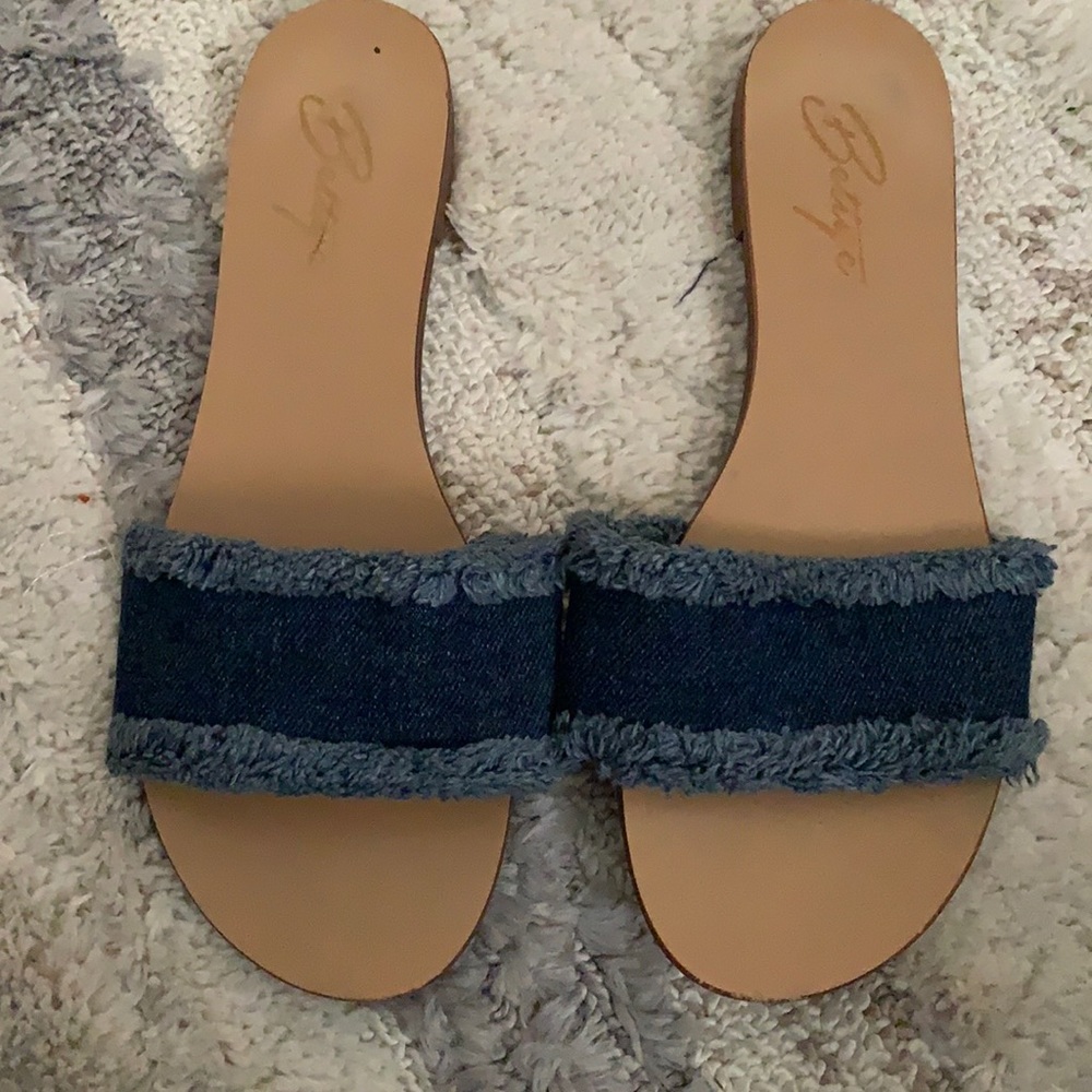 Denim sandals